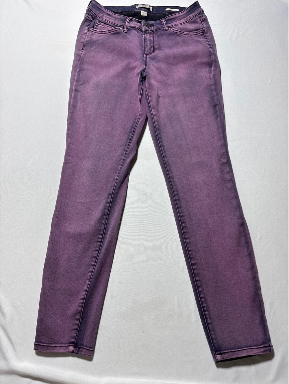 Vintage America Blues Boho Skinny Purple Jeans Size 8R/29